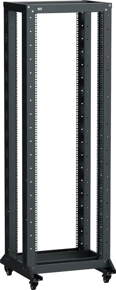 ITK LINEA F Стойка двухрамная на роликах 20U 600х600мм черная