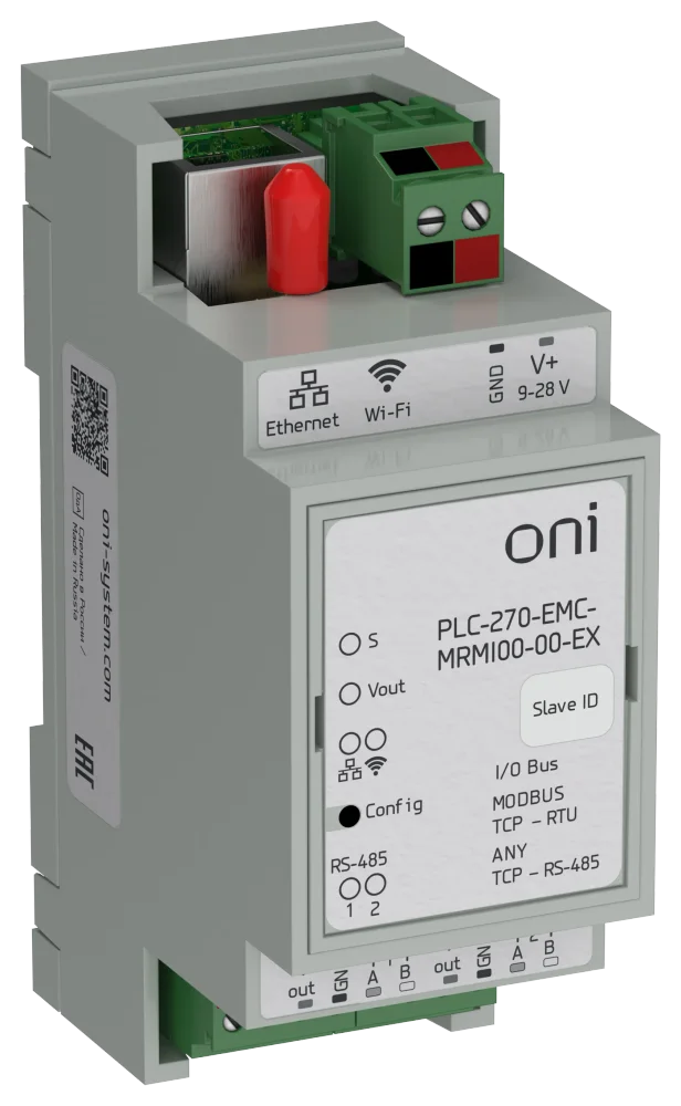 ПЛК 270 Модуль коммуникации Modbus RTU/Modbus TCP ONI