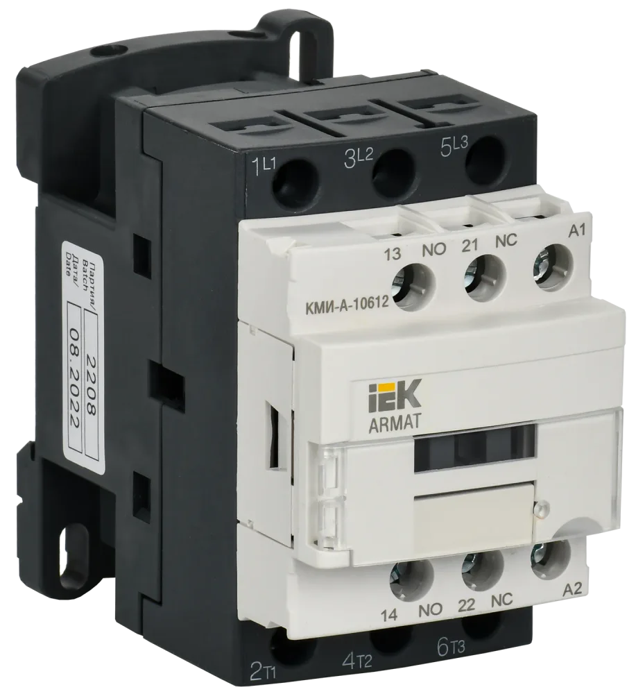 ARMAT Контактор КМИ-А-10612 LC1D 6А 24В/АС3 1NO/1NC IEK