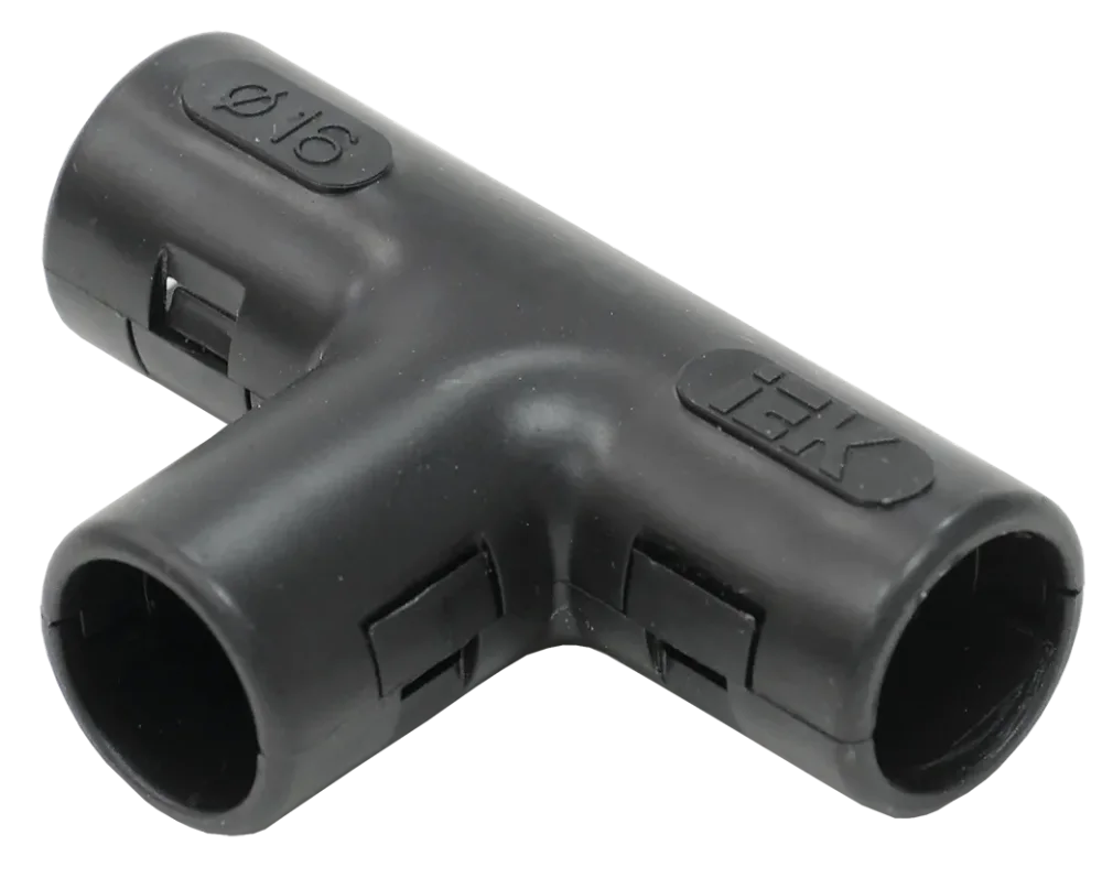 ELASTA Тройник открывающийся TI20G черный IEK