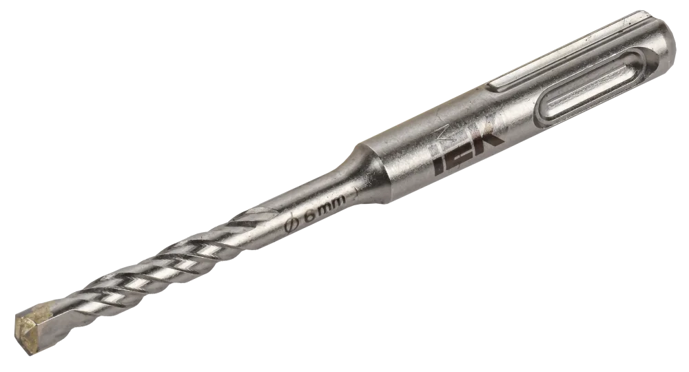 Бур по бетону SDS-plus с 2 победитовыми кромками D=6мм L=110мм IEK