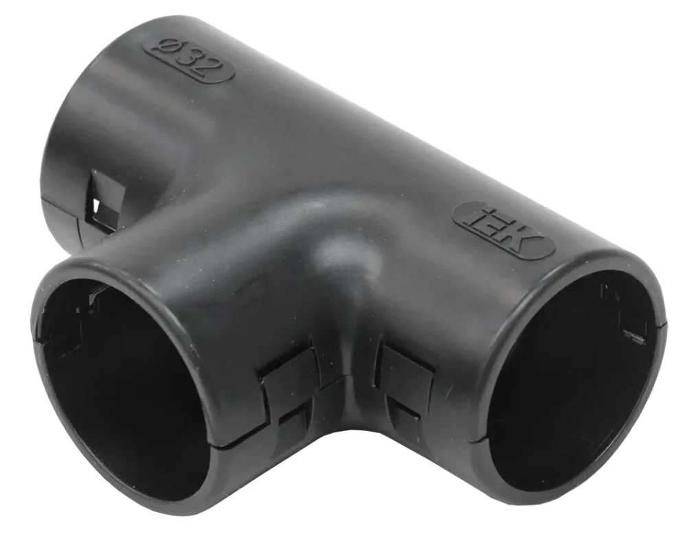 Тройник открывающийся TI32G черный (5шт/компл) IEK